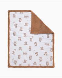 Living Textiles - Sherpa Blanket - Cuddly Bear
