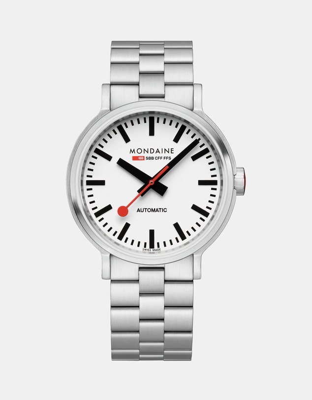 Mondaine - Mondaine Official Swiss Railways Stainless Steel 41mm Original Automatic Watch