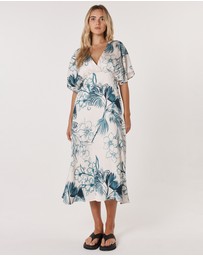 Fate + Becker - Solstice Palms Midi  Dress