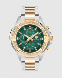 Philipp Plein - THE $KULL CHRONO 44mm Two-Tone Multifunction