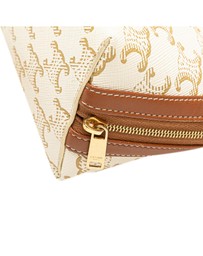 Pre-Loved by Azura Reborn - Pre-Loved Triomphe Coated Canvas Clutch On Chain