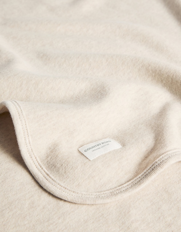 Country Road - Organically Grown Cotton Rib Swaddle