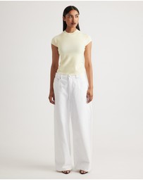 Decjuba - Lily Pleat Detail Knit Tee