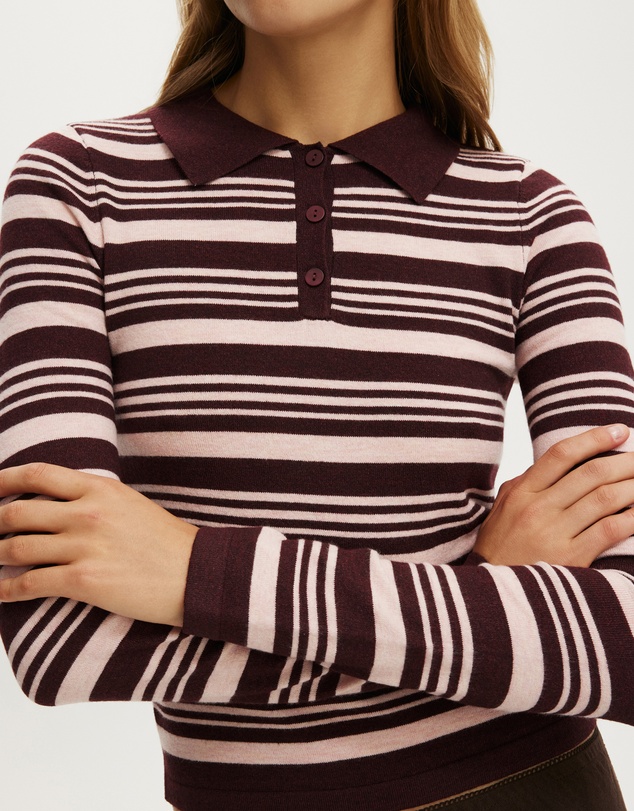 Cotton On - Sara Knit LS Polo