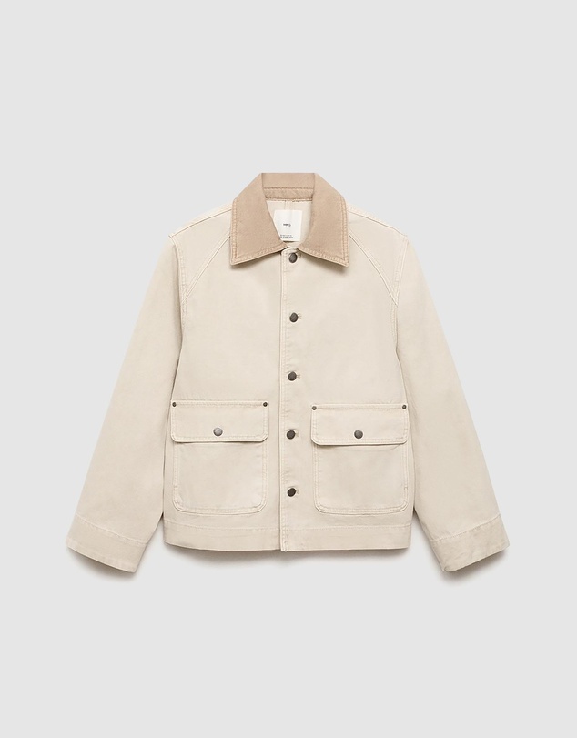 M.N.G - Denim Parka With Contrasting Collar