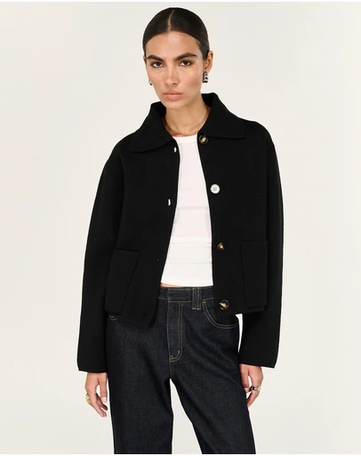 Staple the Label - Aura Knit Barn Jacket