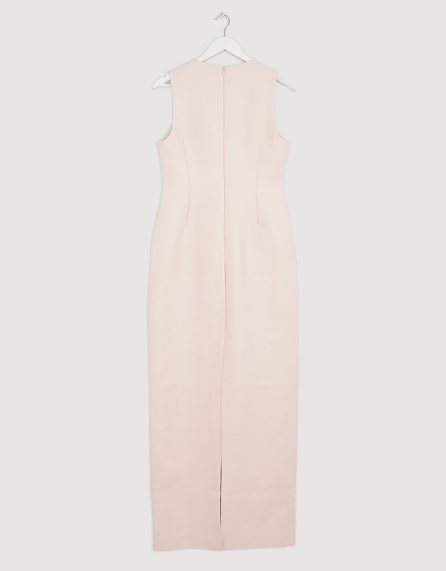 Revibe - Repaired Shona Joy Otis Plunged Fitted Maxi Dress - AU 10