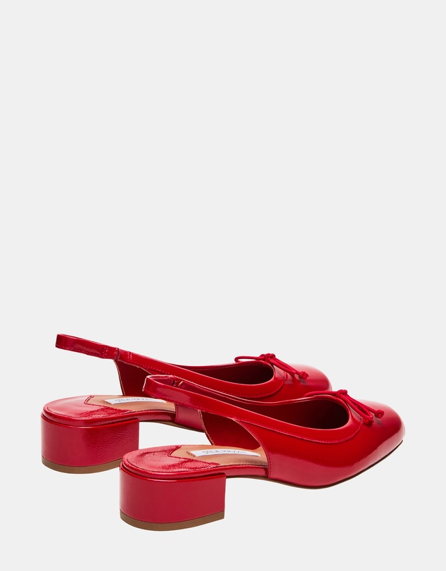 Steve Madden - Loved Red Crinkle Patent Heels