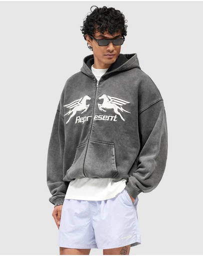 Represent - Pegasus Zip Through Hoodie