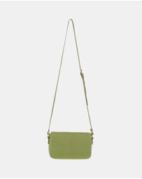 Pierre Cardin - Pierre Cardin Leather Pleated Design Crossbody Bag