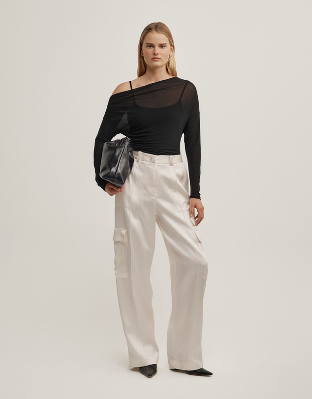 Witchery - Layered Mesh Long-sleeve Top