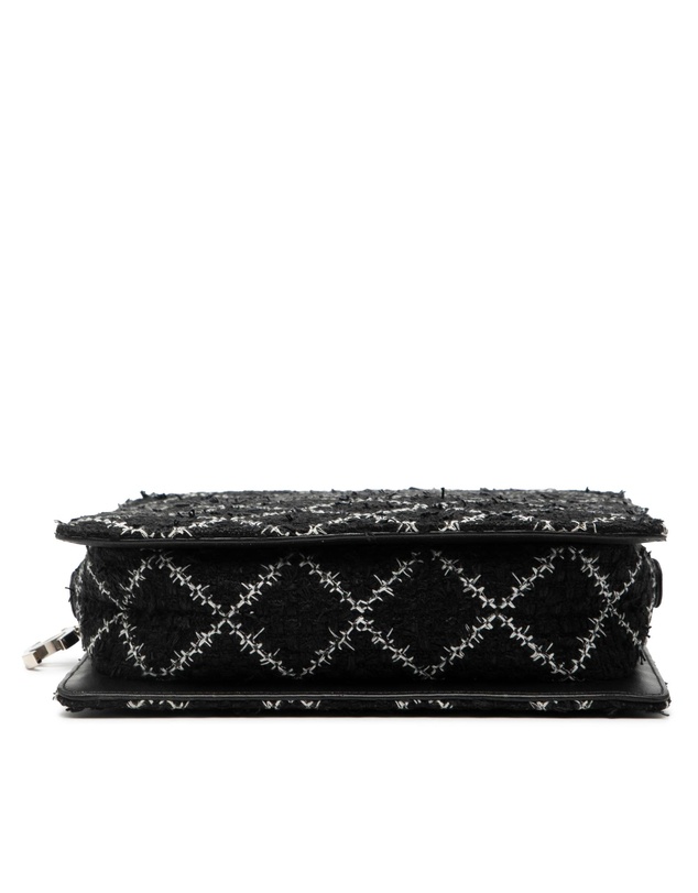 Pre-Loved by Azura Reborn - Pre-Loved Tweed and Resin Zipped Chain Shopping Bag