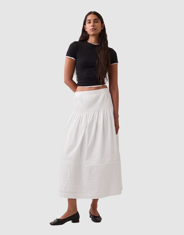 GAP - Pintuck Waist Maxi Skirt