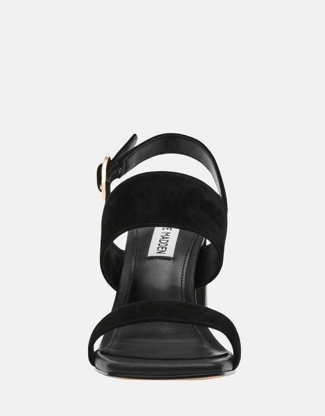 Steve Madden - Wendie Black Suede Heels