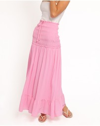 Petal & Pup - Valerie Drop Waist Maxi Skirt - Pink