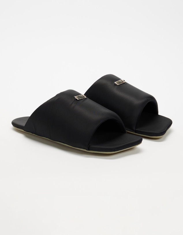 MM6 Maison Margiela - Logo Badge Flat Sandals
