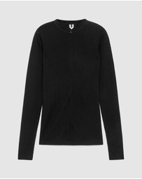 ARKET - Half-Zip Wool Top