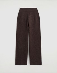 COS - Boiled Merino Wool Wide-Leg Trousers