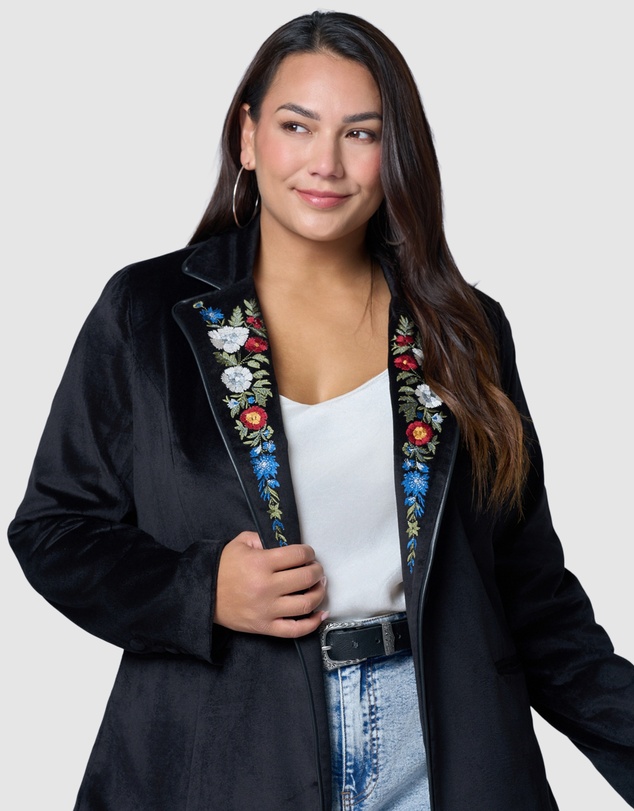 The Poetic Gypsy - Dreamscape Velvet Blazer
