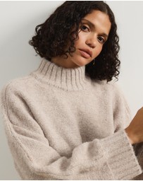 Atmos&Here - Charll Funnel Neck Knit Jumper