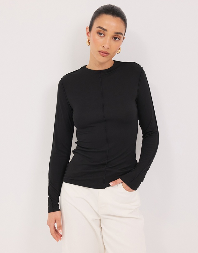 Calli - Astor Babylocked Long Sleeve Top