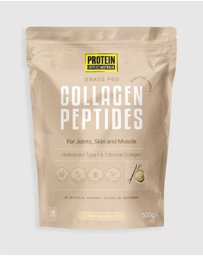 Protein Supplies Australia - Vanilla Collagen Peptides - 500g