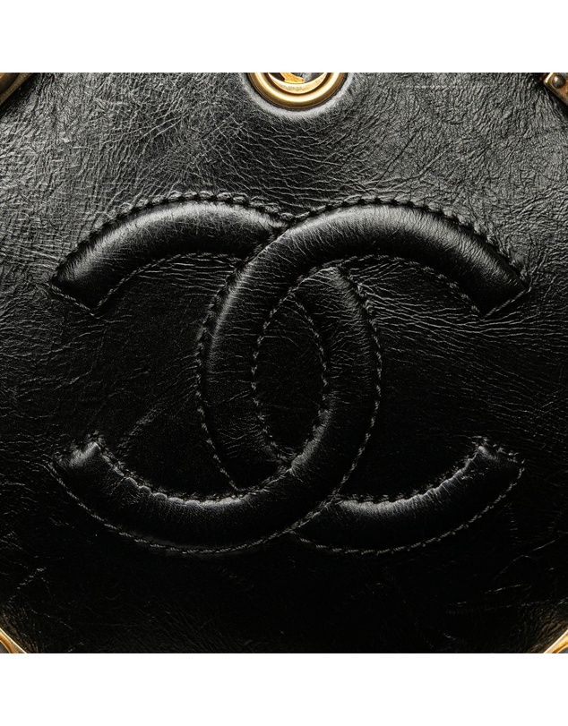 Pre-Loved by Azura Reborn - Pre-Loved Crumpled Calfskin En Vogue Round Bag