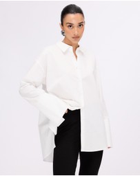 Minima Esenciales - Raine Cotton Shirt With Wide Cuffs