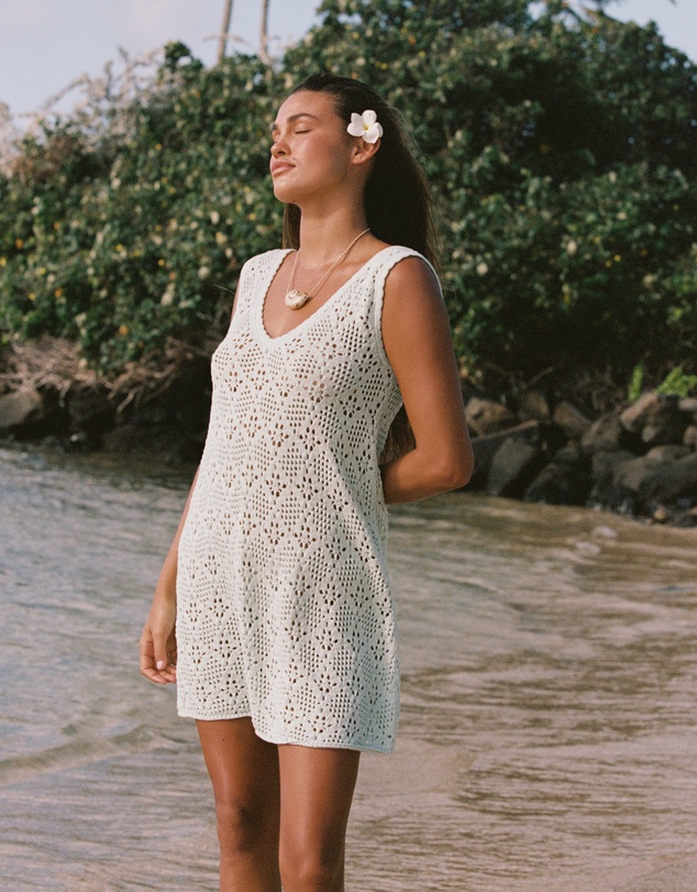 Poolside Paradiso - Messina V Knit Crochet Dress – Jewel