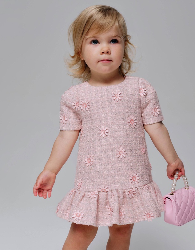 Bardot Junior - Esra Daisy Boucle Dress - Babies-Kids