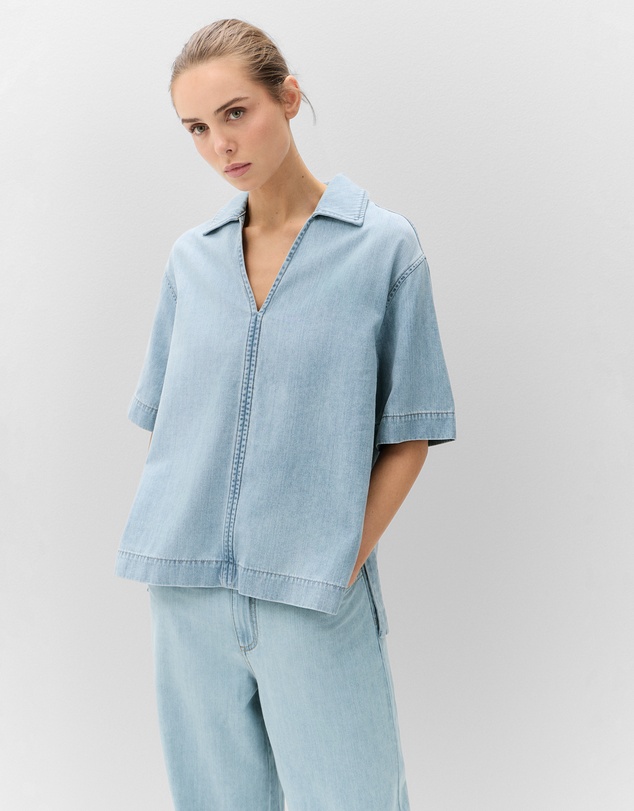 UNISON - Relaxed Denim Pullover