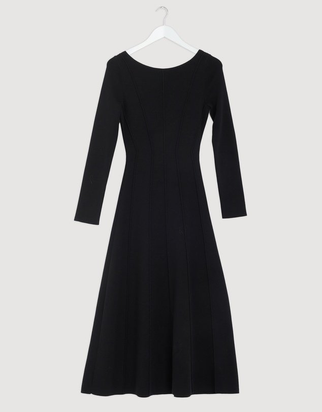 Revibe - Repaired AERE Nori Panelled Knit Midi Dress - AU 12