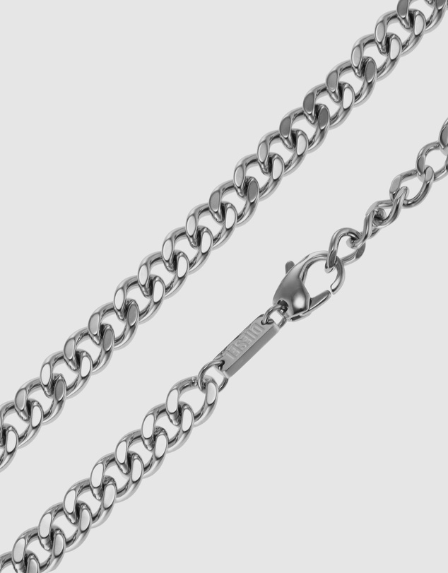 Diesel - Steel Silver Tone Necklace