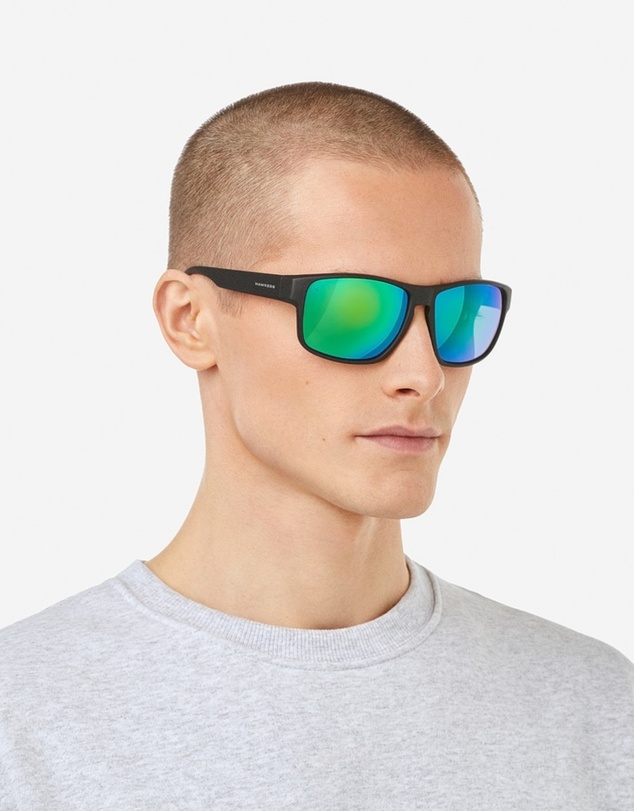 Hawkers Co - HAWKERS - Black Green Faster Raw Sunglasses for Men and Women UV400