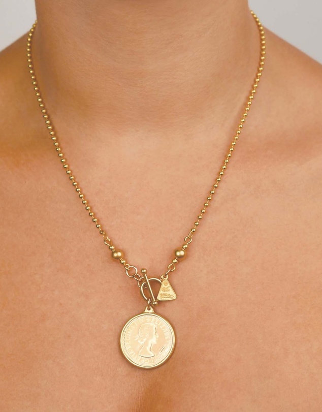Von Treskow - Ball chain necklace with shilling