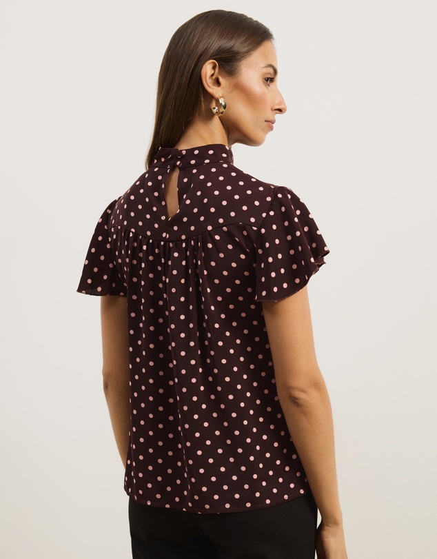 Atmos&Here - Fia Flutter Sleeve Blouse