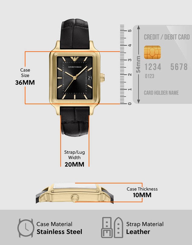 Emporio Armani - Black Analogue Watch