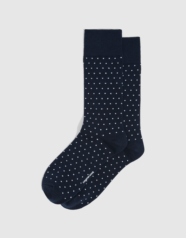 Country Road - Australian Cotton Blend Square Dot Socks
