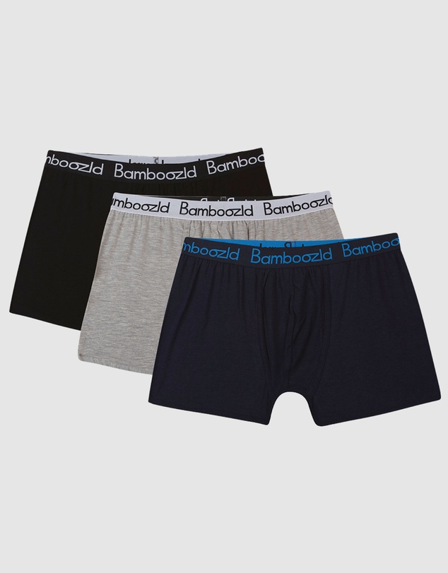 Bamboozld - Mens 3 Pack Bamboo Jersey Trunks