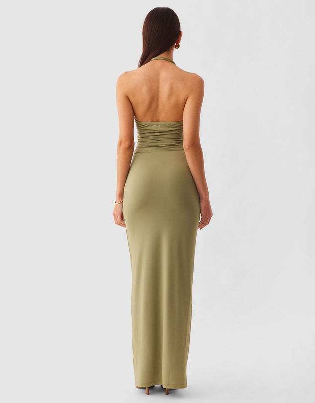 SNDYS - LEXIE TWIST HALTER MAXI DRESS - ICONIC EXCLUSIVE
