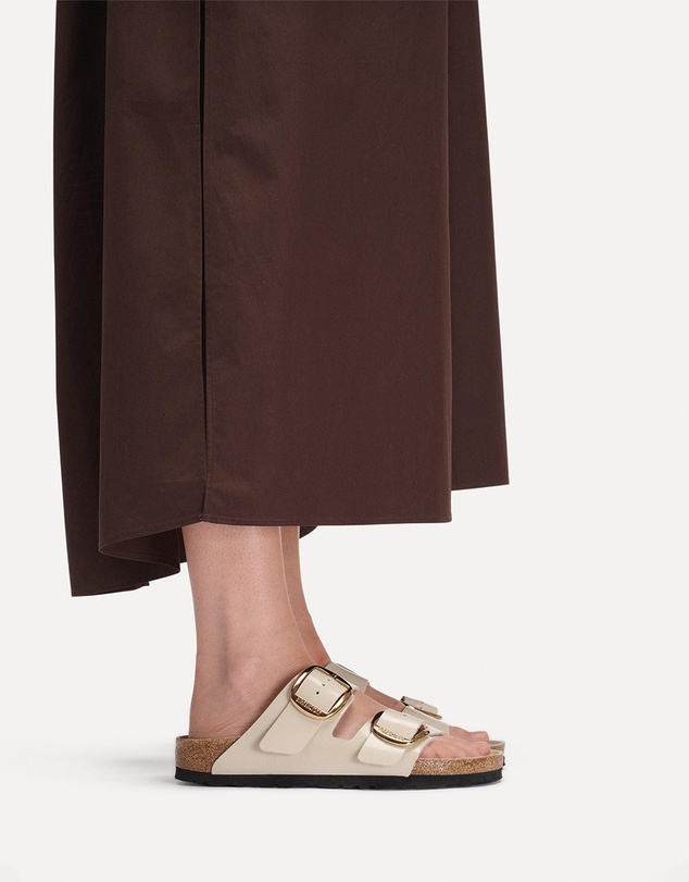 Birkenstock - Arizona Big Buckle Natural Leather Patent Regular - Women's