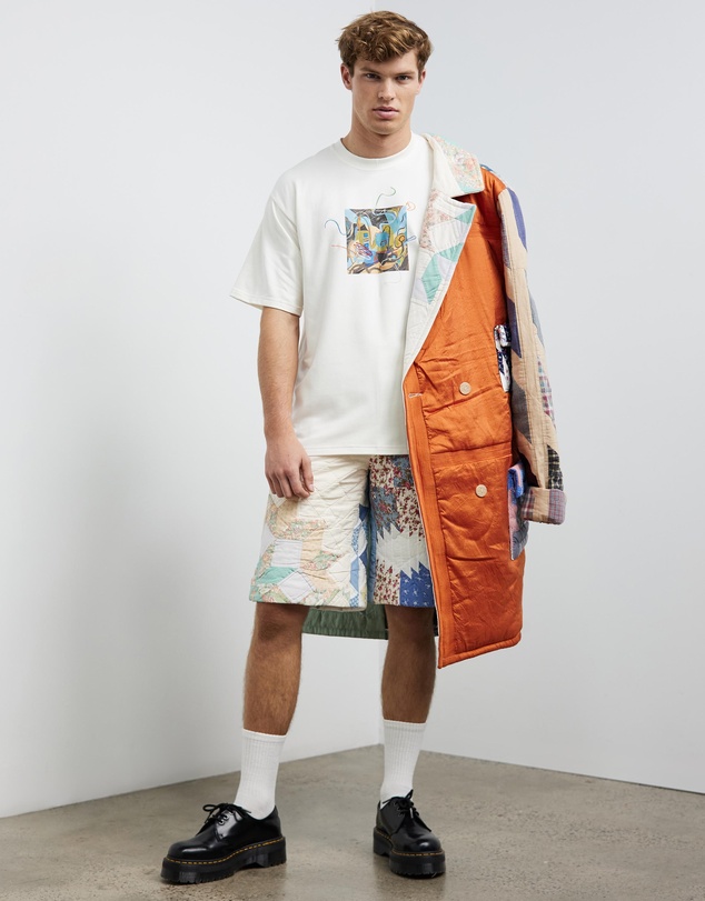 Bethany Williams - Upcycled Quilted Blanket Shorts