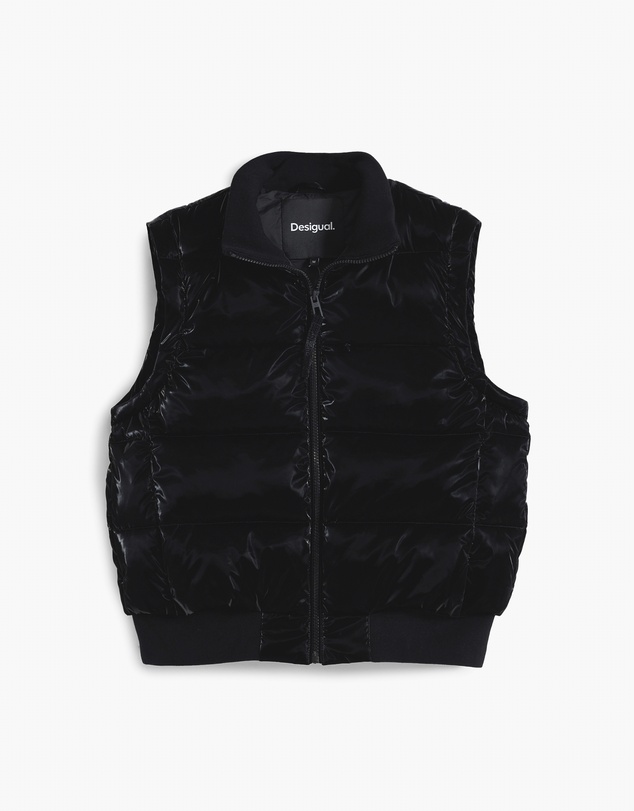 Desigual - Shiny Convertible Padded Jacket