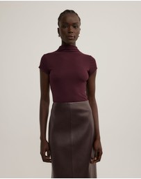 Witchery - High Neck Cap Sleeve T-shirt