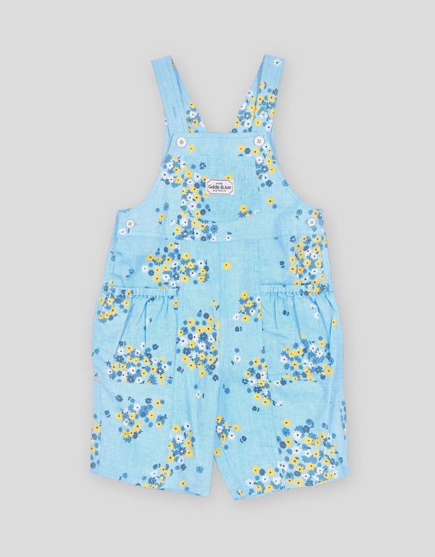 Goldie + Ace - Floral Nikki Pocket Shortall - Babies-Kids