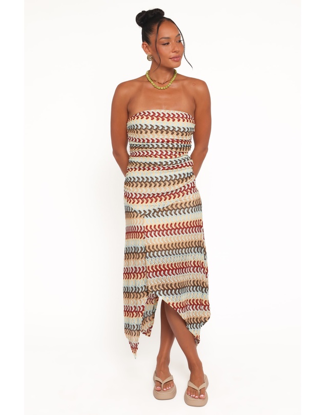 Petal & Pup - Navia Midi Dress - Multi Stripe