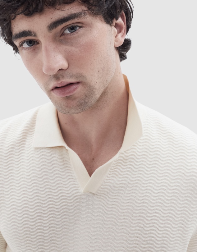 UNISON - Zig Zag Knit Polo