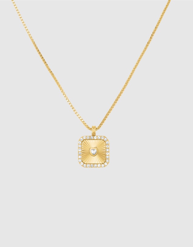 Rosefield - Heart Amulet Gold-Tone Necklace