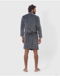 Coast Clothing - Oslo Mens Dressing Gown - Charcoal