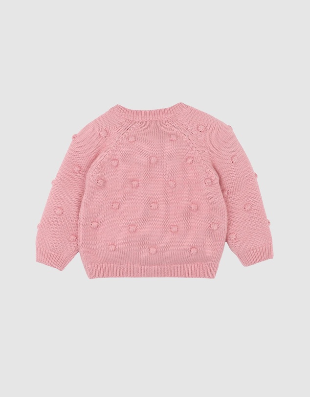 Bebe by Minihaha - Charlie Bobble Knitted Cardigan - Babies